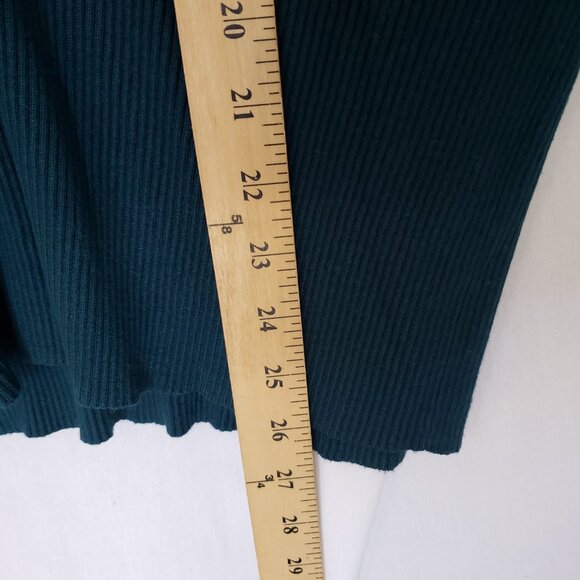 Woman United States Sweaters Teal Wing Sleeve V neck Blouse Size XL - Picture 4 of 8